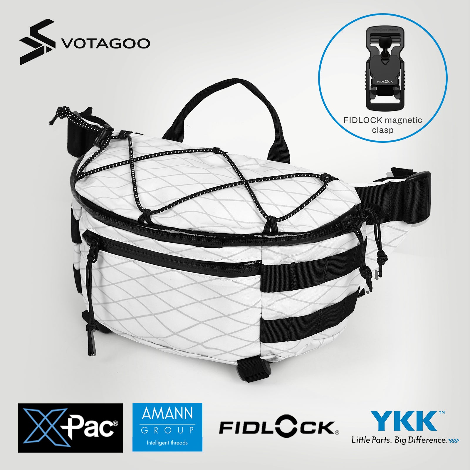 VOTAGOO® X-Pac Nylon Waist Bag Fanny Pack – VOTAGOO Gear