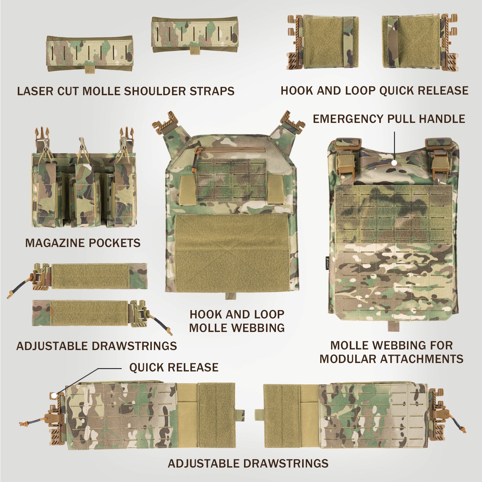 Tactical Military Vests - Durable, Versatile Combat Gear – VOTAGOO