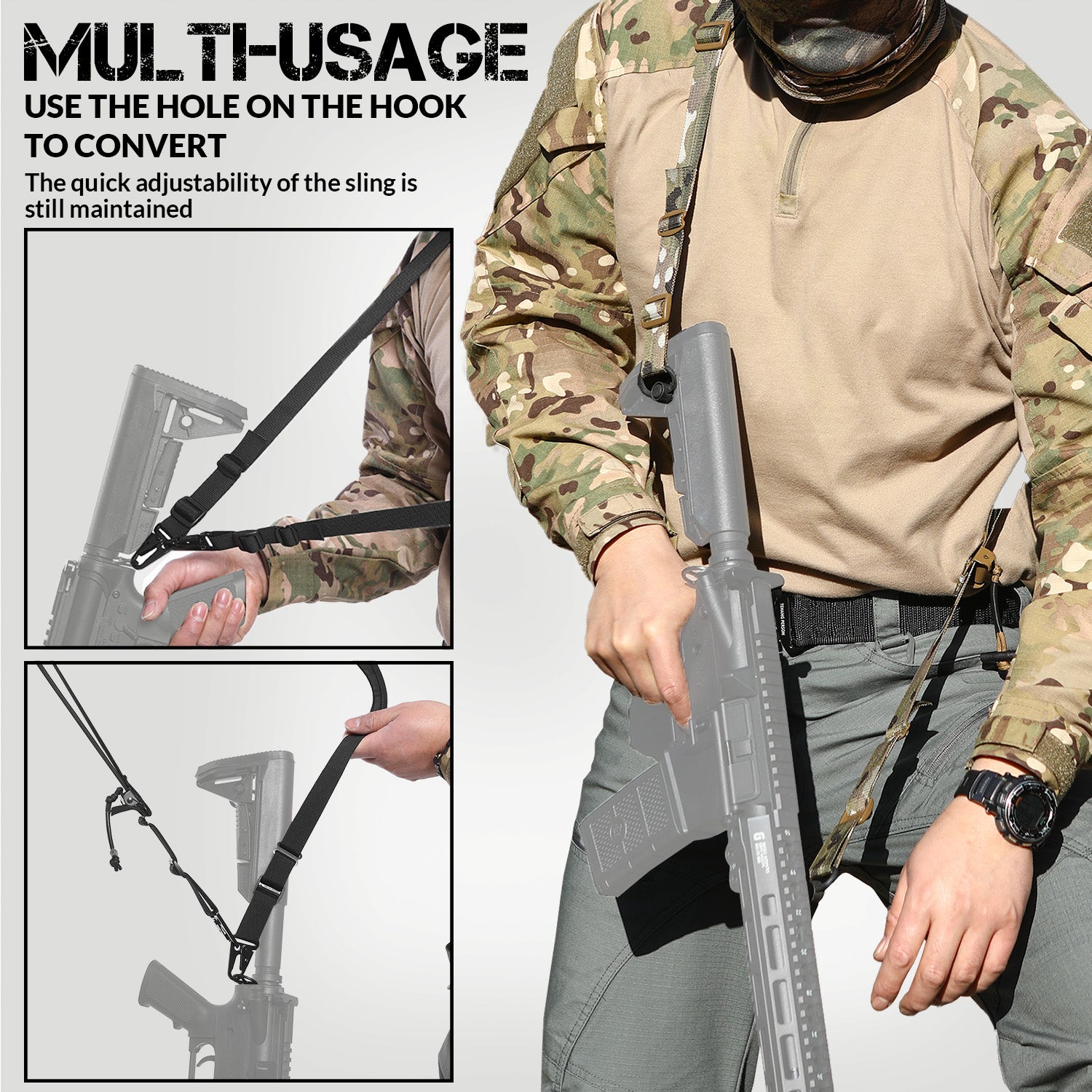 2-Point Rifle Sling QD - Quick Detach Tactical Sling – VOTAGOO Gear
