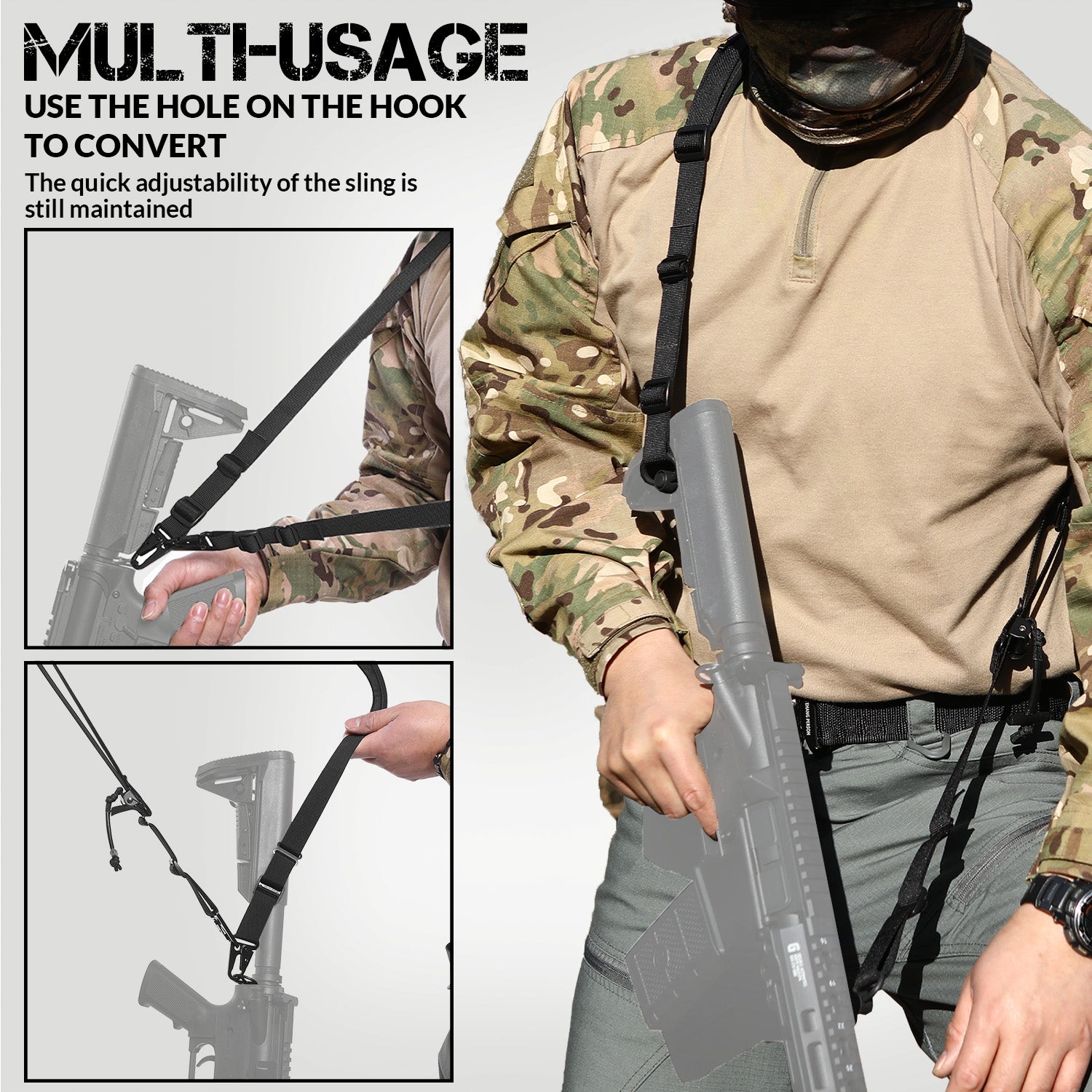 2-Point Rifle Sling QD - Quick Detach Tactical Sling – VOTAGOO Gear