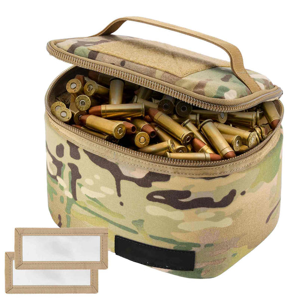 Sac de transport de munitions tactiques pour pistolets, carabines et fusils de chasse 