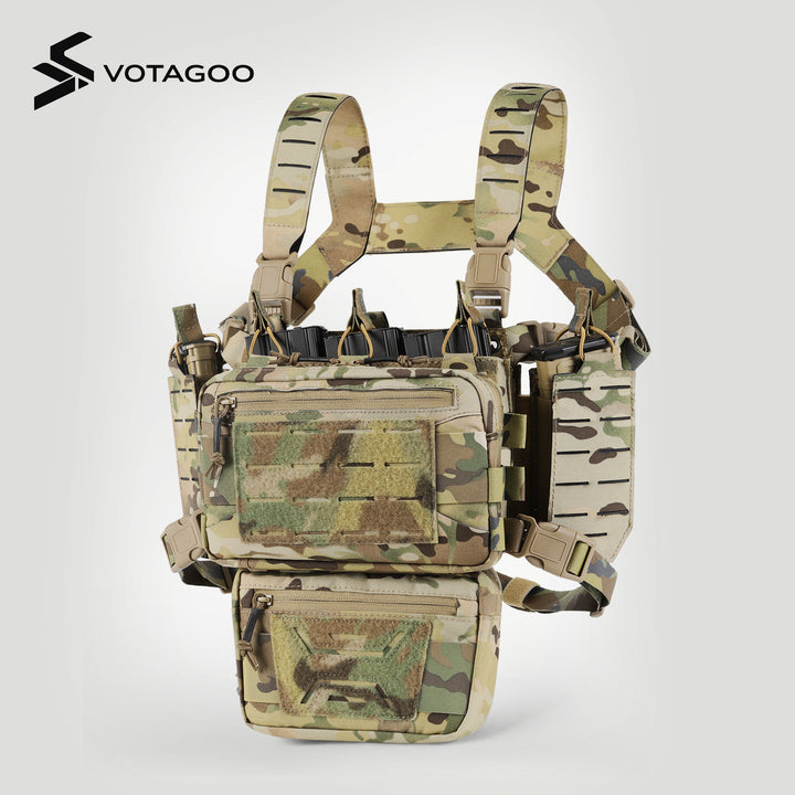 Gilet Tactique MK4 Micro Chest Rig – Camo – Avec Pouch 5.56 – Neuf – EXPROTAS