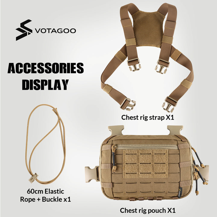Tactical EDC Chest Rig - Durable, Adjustable & Versatile Gear – VOTAGOO ...