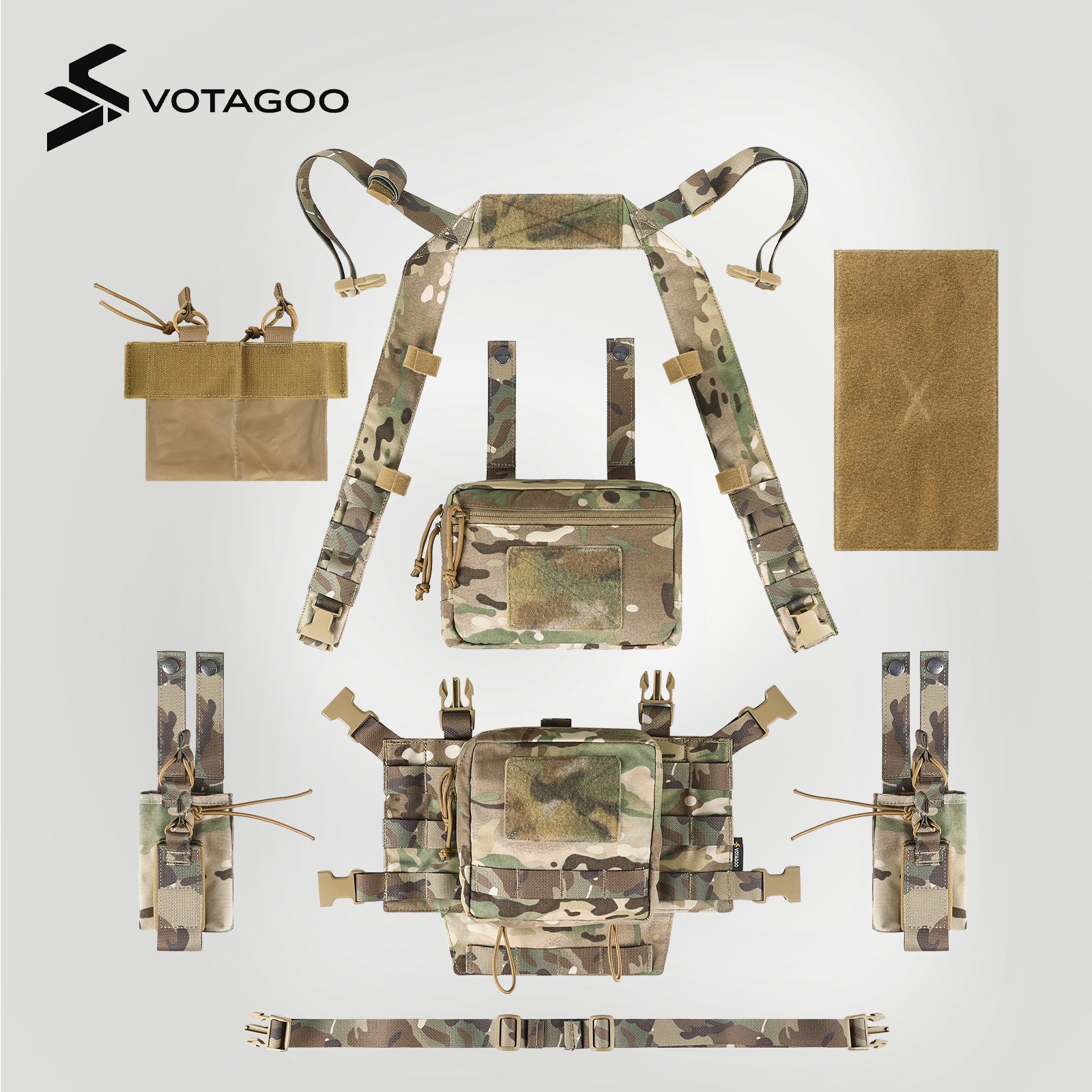 Adjustable & Detachable Tactical Chest Rig - Versatile Gear