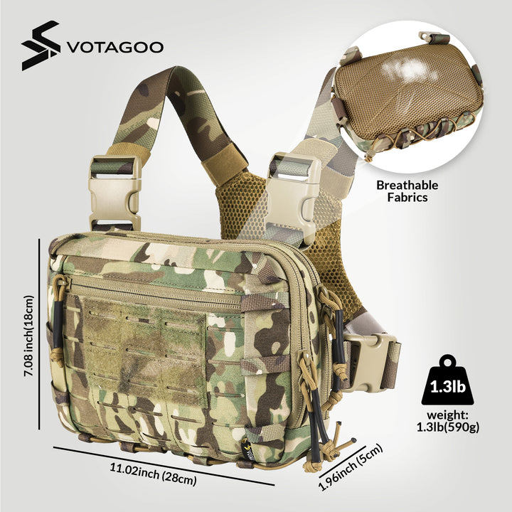 Tactical EDC Chest Rig - Durable, Adjustable & Versatile Gear – VOTAGOO ...