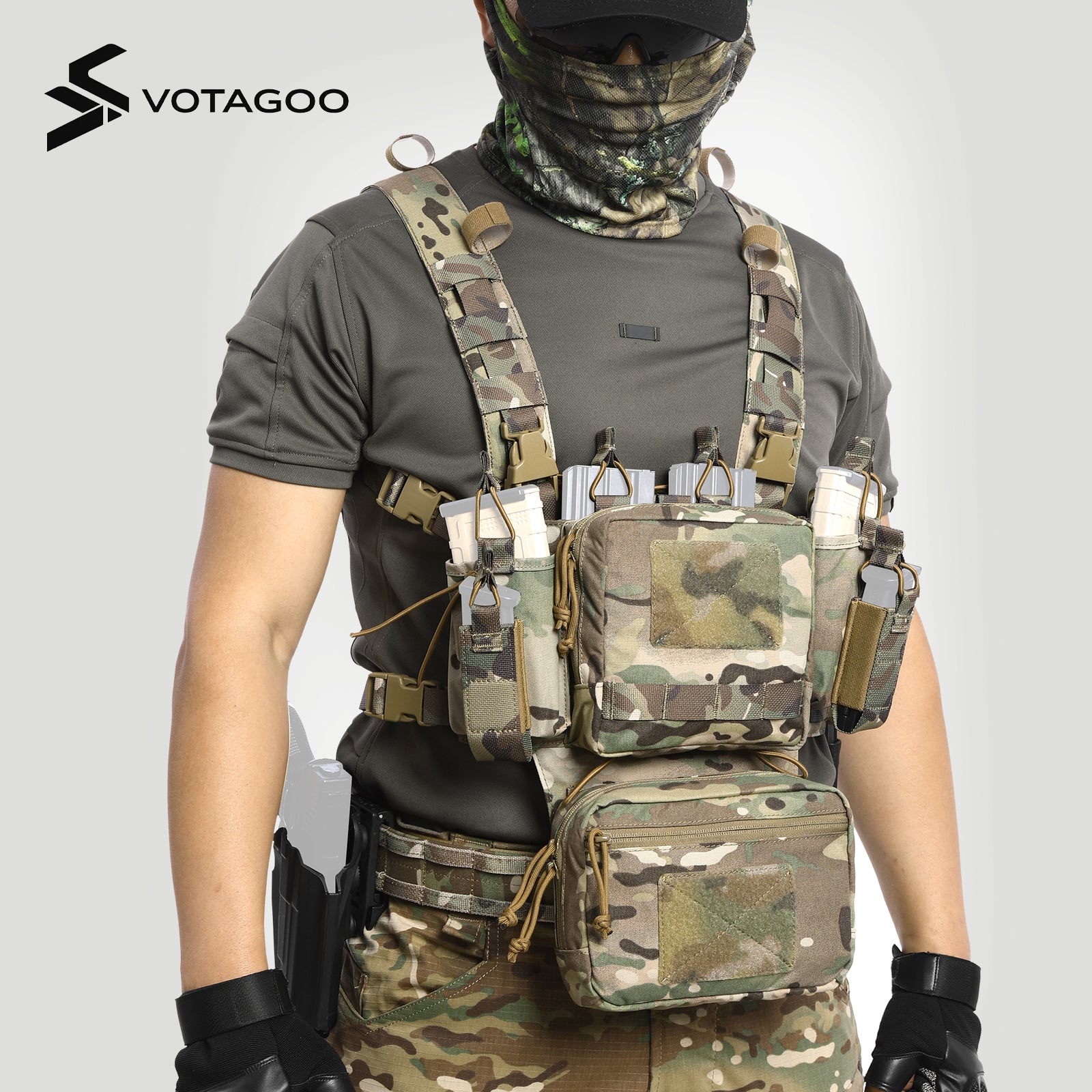 Adjustable & Detachable Tactical Chest Rig - Versatile Gear