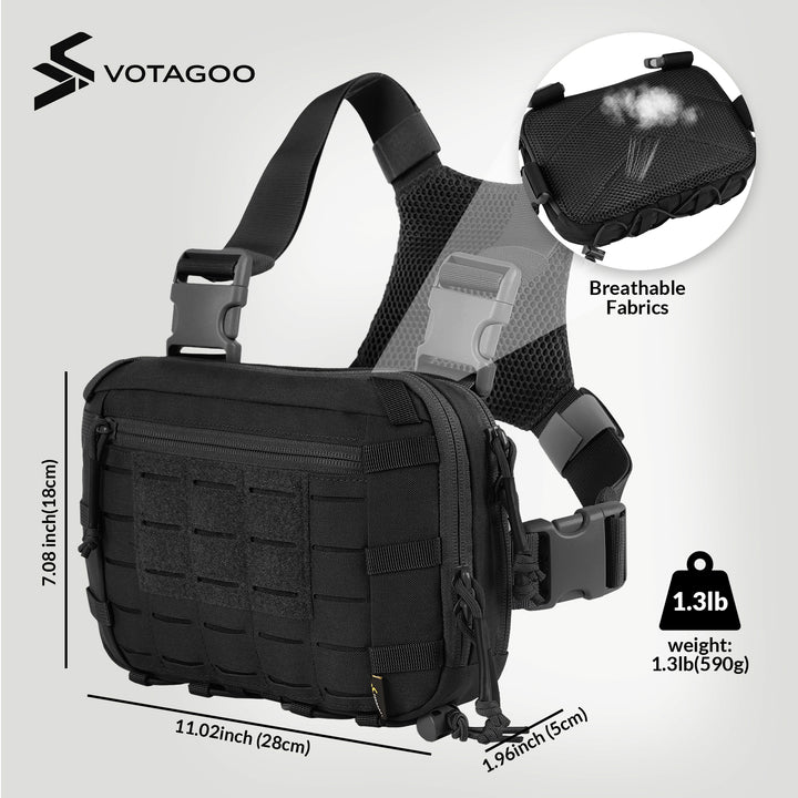 Tactical EDC Chest Rig - Durable, Adjustable & Versatile Gear – VOTAGOO ...