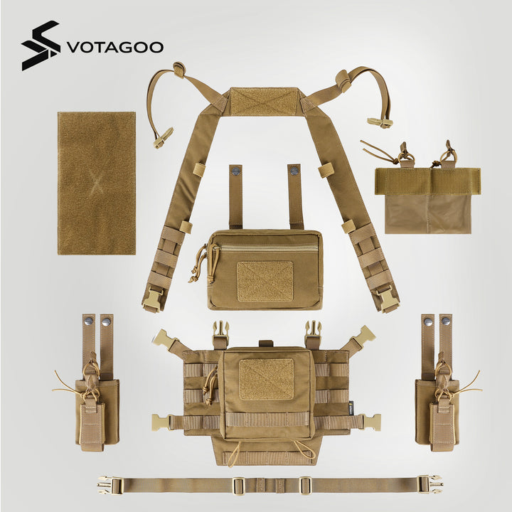 Adjustable & Detachable Tactical Chest Rig - Versatile Gear – VOTAGOO Gear