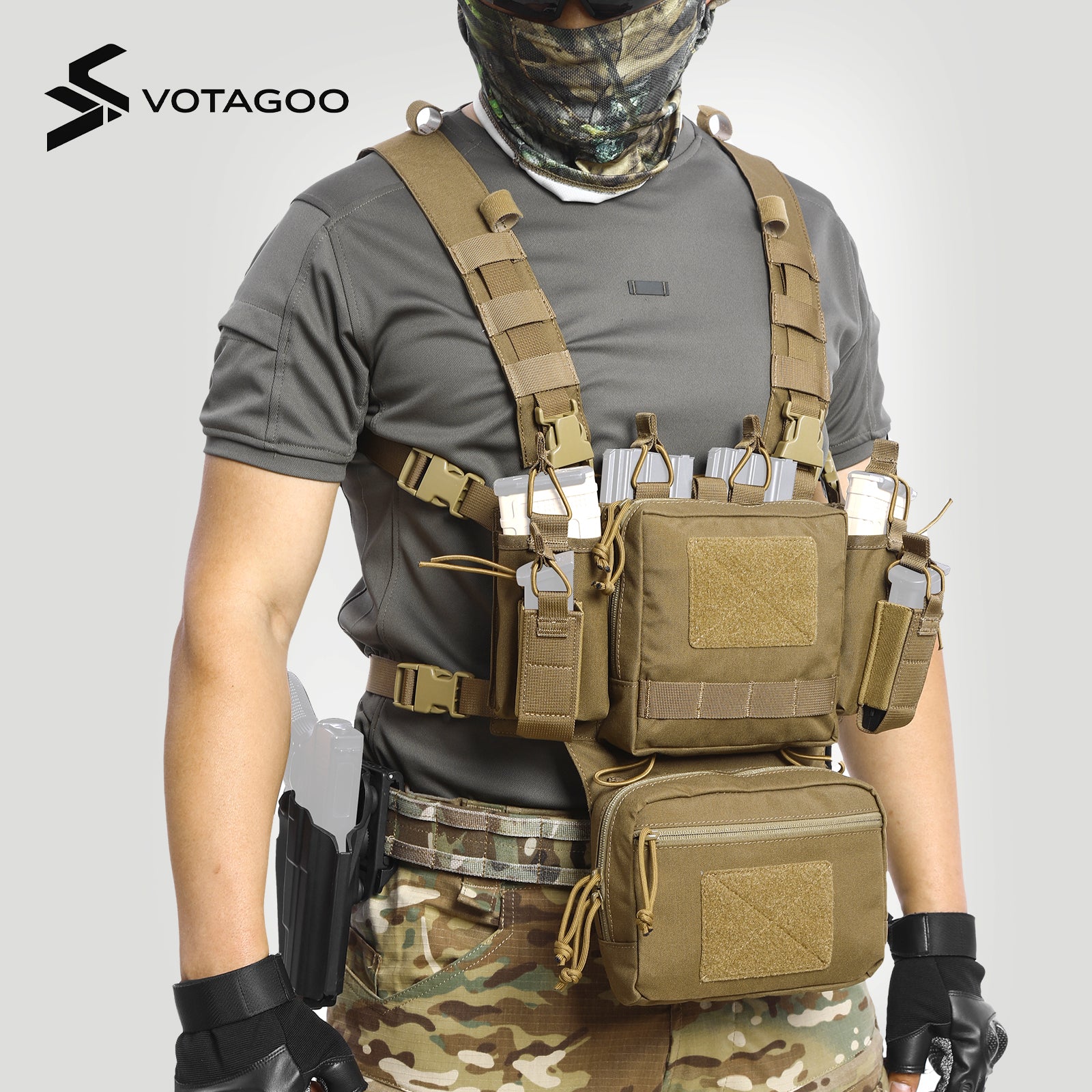 Adjustable & Detachable Tactical Chest Rig - Versatile Gear